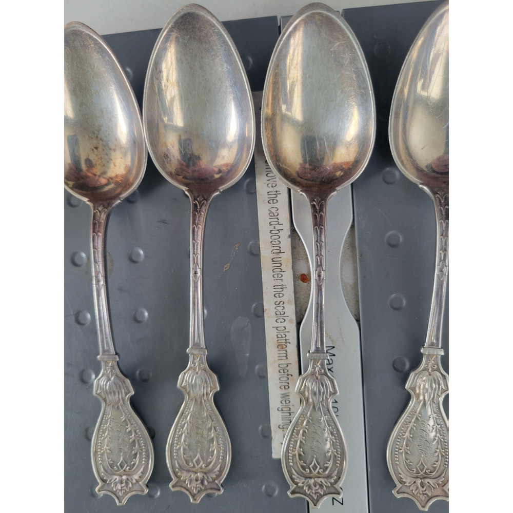 Schulz and Fischer Sterling set of 5 spoons TSPN Faralone 5oz - Picture 4 of 7